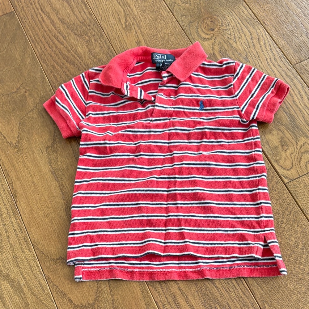 Polo by Ralph Lauren Kids Red and White Striped Polo